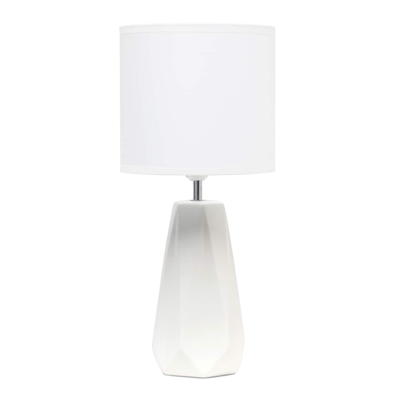 Simple Designs Ceramic Prism Table Lamp